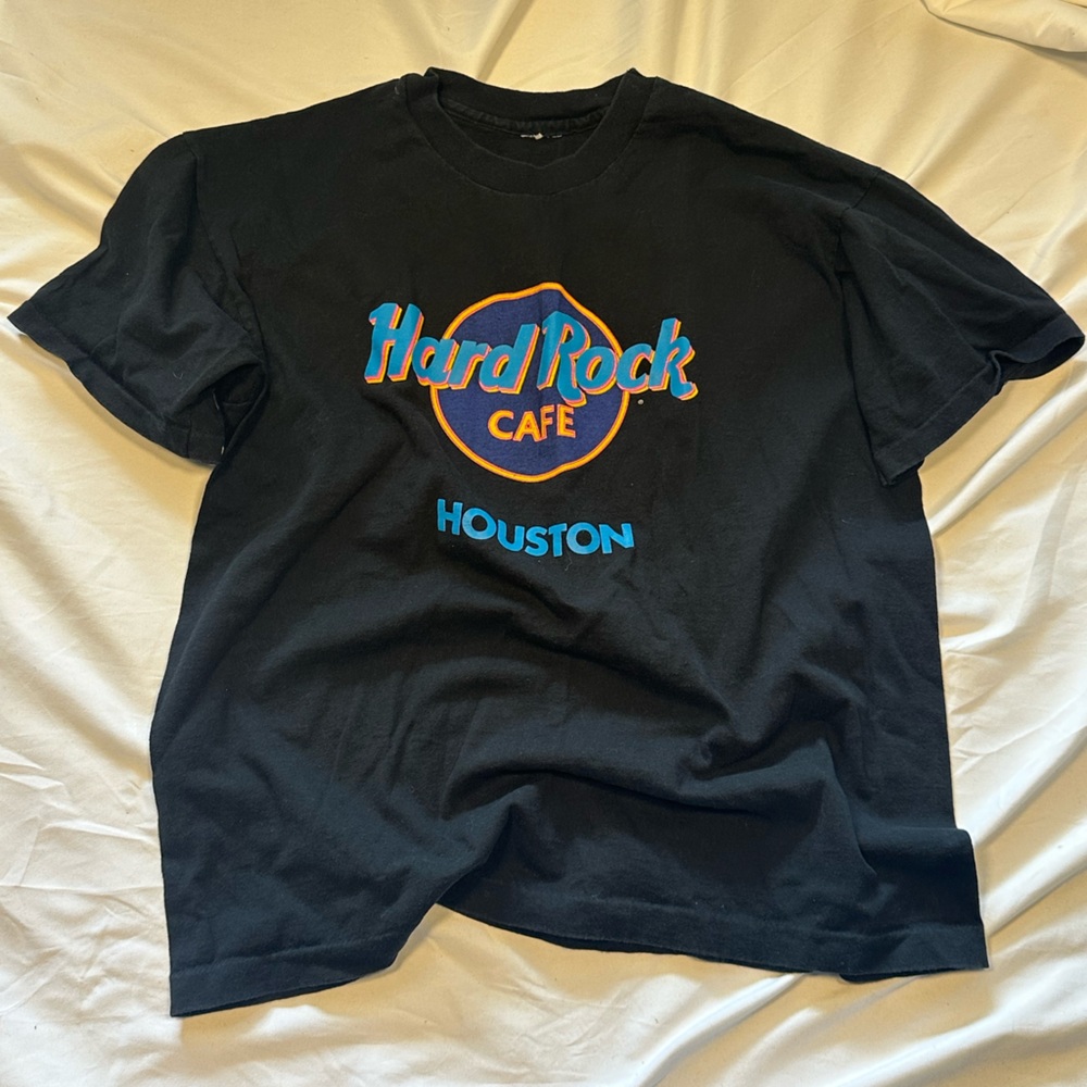 Hard Rock Cafe 90s Black HARD ROCK CAFE HOUSTON Tee